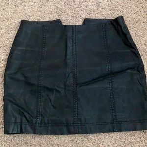 Free People Leather Skirt - size 4